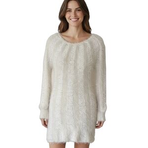 Line The Label Mohair Puff  Sleeve Sweater Dress